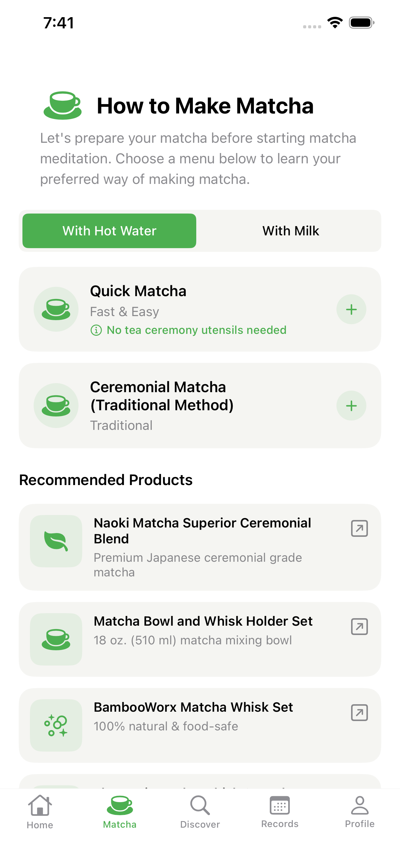 Matcha Preparation